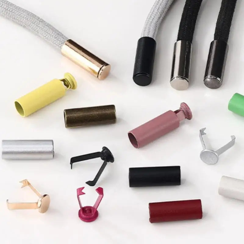 Metal Rope Ends Stopper Button Cord End Lock Cap Hanging Bell Buckle DIY Bag Shoes Garment Lanyard Accessories Peaceful Pleasures Health and Wellness