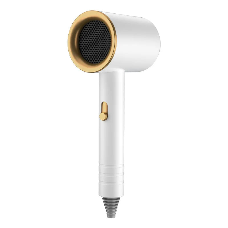 Home Use High Power Hair Dryer with Cold And Hot Air Blue Light Negative Ion Student Dormitory Hair Blower No Damage to Hair Peaceful Pleasures Health and Wellness WHITE