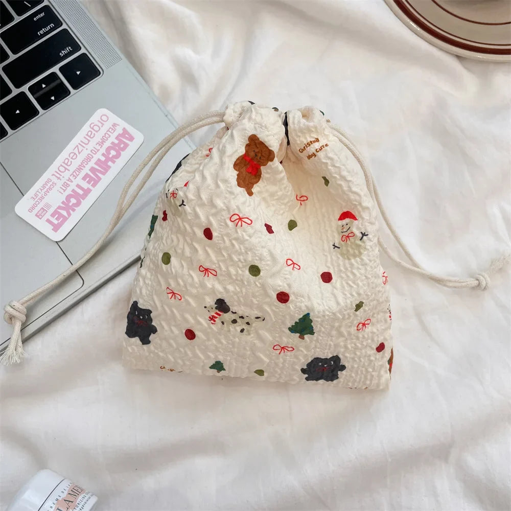 Cute Drawstring Pouch – Coin, Jewelry & Cosmetic Storage Bag