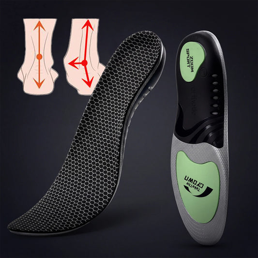 1 Pair EVA Arch Support Orthotics Shock-Absorbing Sports Insoles for Running Walking Standing All Day Foot Pain Relief Shoe Pads Peaceful Pleasures Health and Wellness