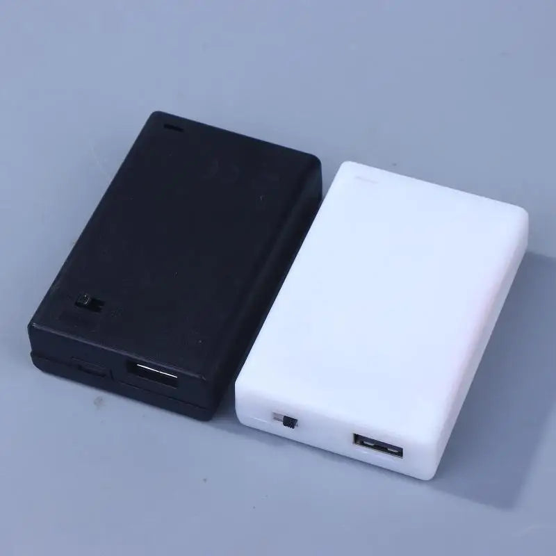Black/White 3AA 4.5V Battery Box AA Battery Case AA Battery Holder With Switch AA Box 4.5V With Line Or With USB/Line Peaceful Pleasures Health and Wellness