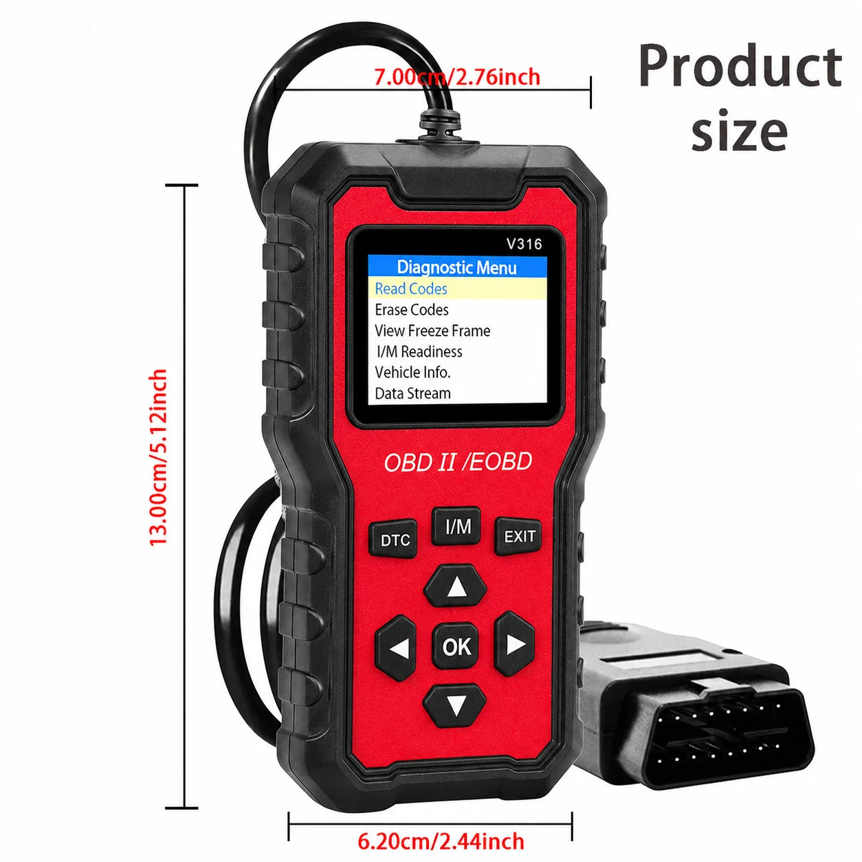 V316 OBD2 Scanner – Engine Code Reader & Battery Tester Peaceful Pleasures Health and Wellness