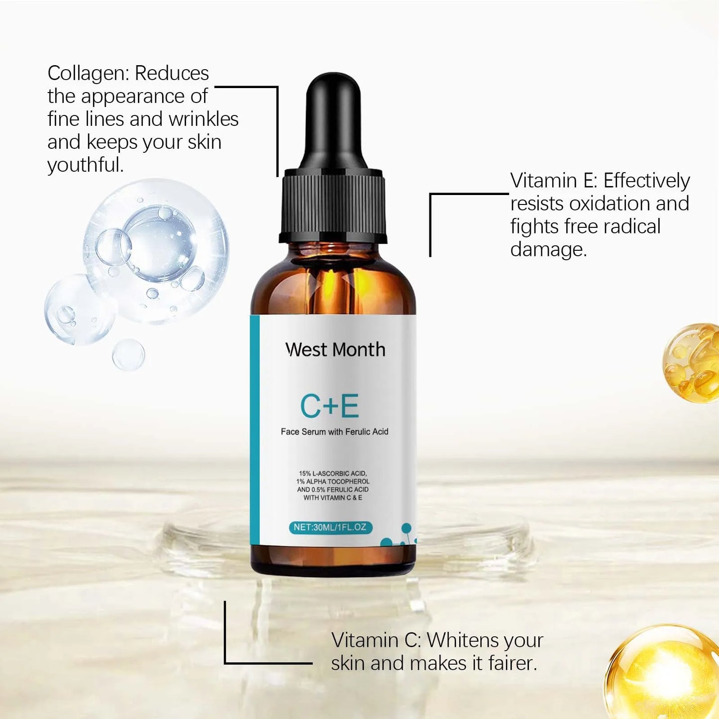 Vitamin C E Ferulic Acid Face Serum – Lifting & Anti-Aging