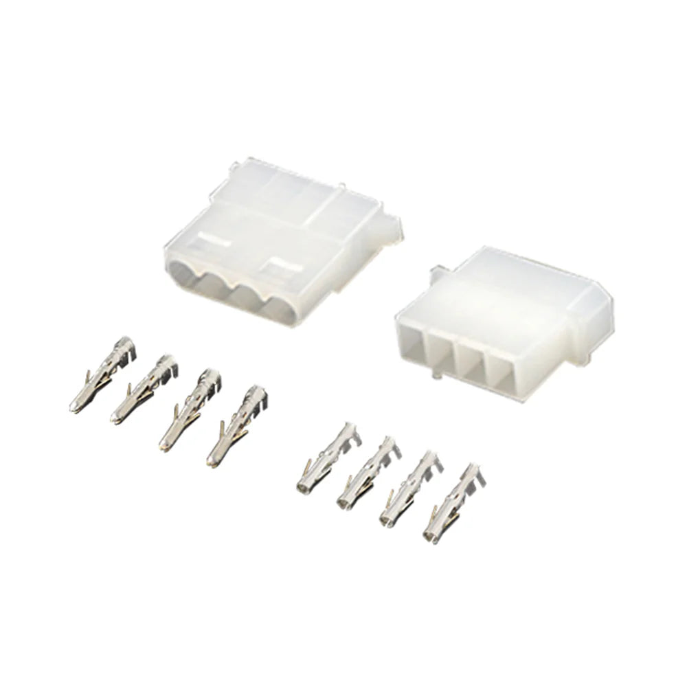 10 Sets 5.08mm Computer Power Connector Large 4 Position 4P D Type Male and Female Plastic Shell + Terminals Connector Peaceful Pleasures Health and Wellness
