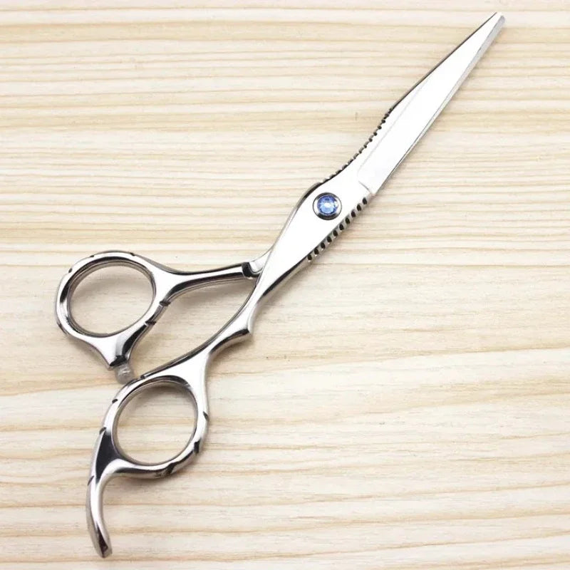 Professional 440c 6 Inch Sapphire Hair Scissors Set Hair Clipper Cutting Scissor Barber Thinning Shears Hairdressing Scissors Peaceful Pleasures Health and Wellness