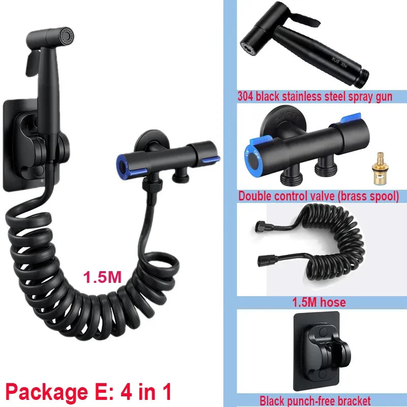 Handheld Bidet Sprayer Set | 304 Stainless Steel with Hose