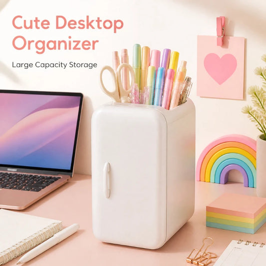 Multi functional fashionable pen holder with creative drawer, refrigerator pen holder, student large storage, desktop decoration Peaceful Pleasures Health and Wellness