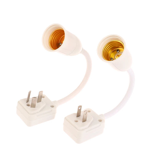 High Quality Household E27 Lamp Base Flexible Bend Wall Light Socket Adapter Plug Switch Lamp Bulb Extension Holder Peaceful Pleasures Health and Wellness
