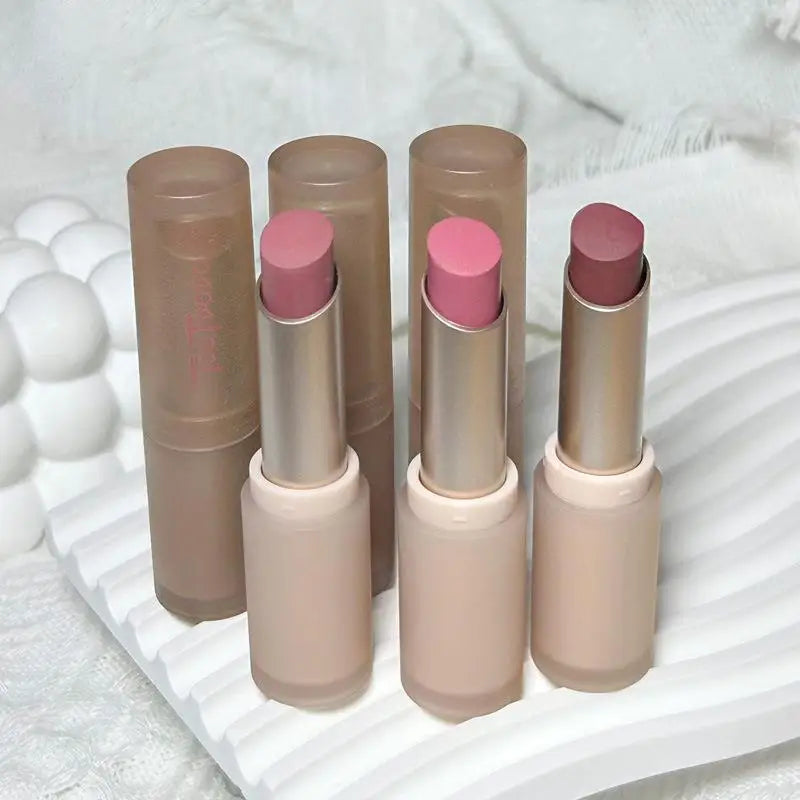 Velvet Matte Lipstick – Waterproof Nude Lip Tint | Non-Stick Cup
