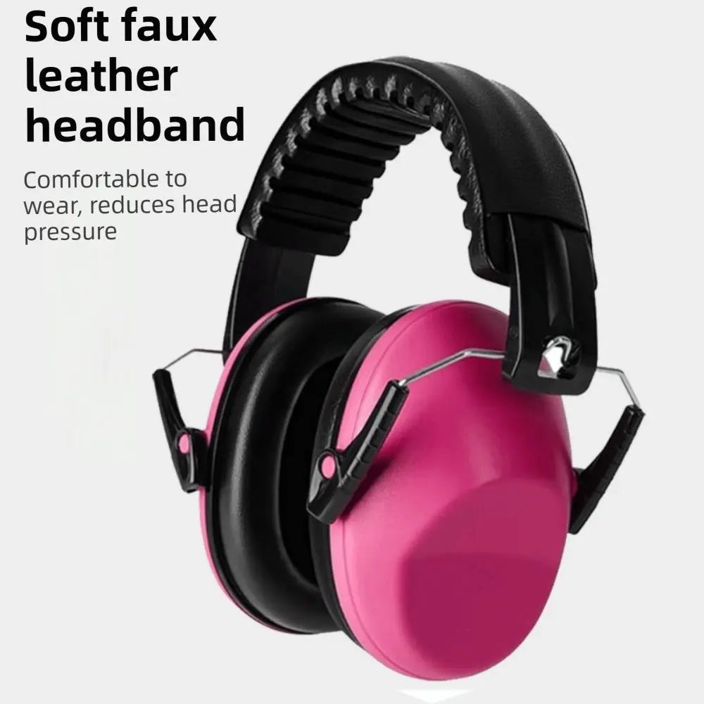 Adjustable Anti-Noise Earmuffs Head Mounted Noise Reduction Ear Protector Hearing Protection Safety Hearing Peaceful Pleasures Health and Wellness