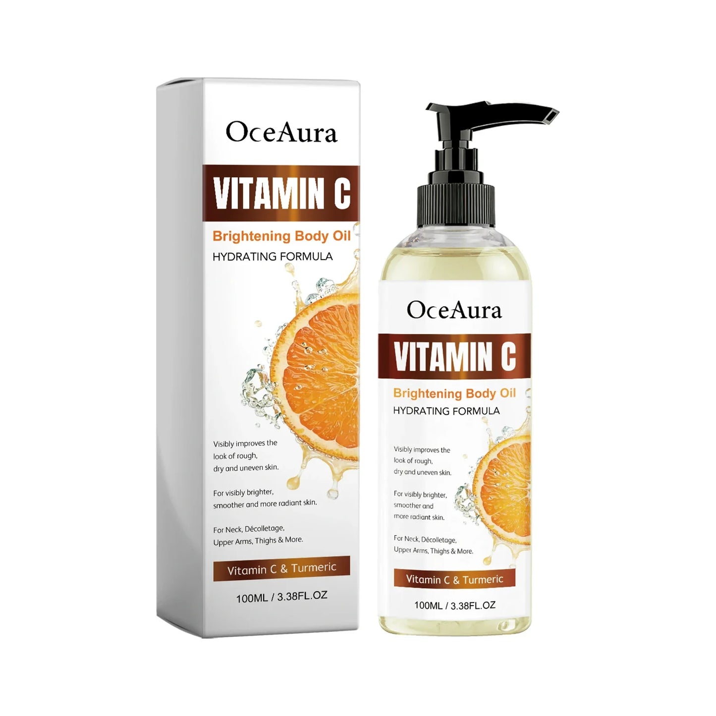 OceAura Vitamin C Body Oil – Brighten & Fade Dark Spots 100ml