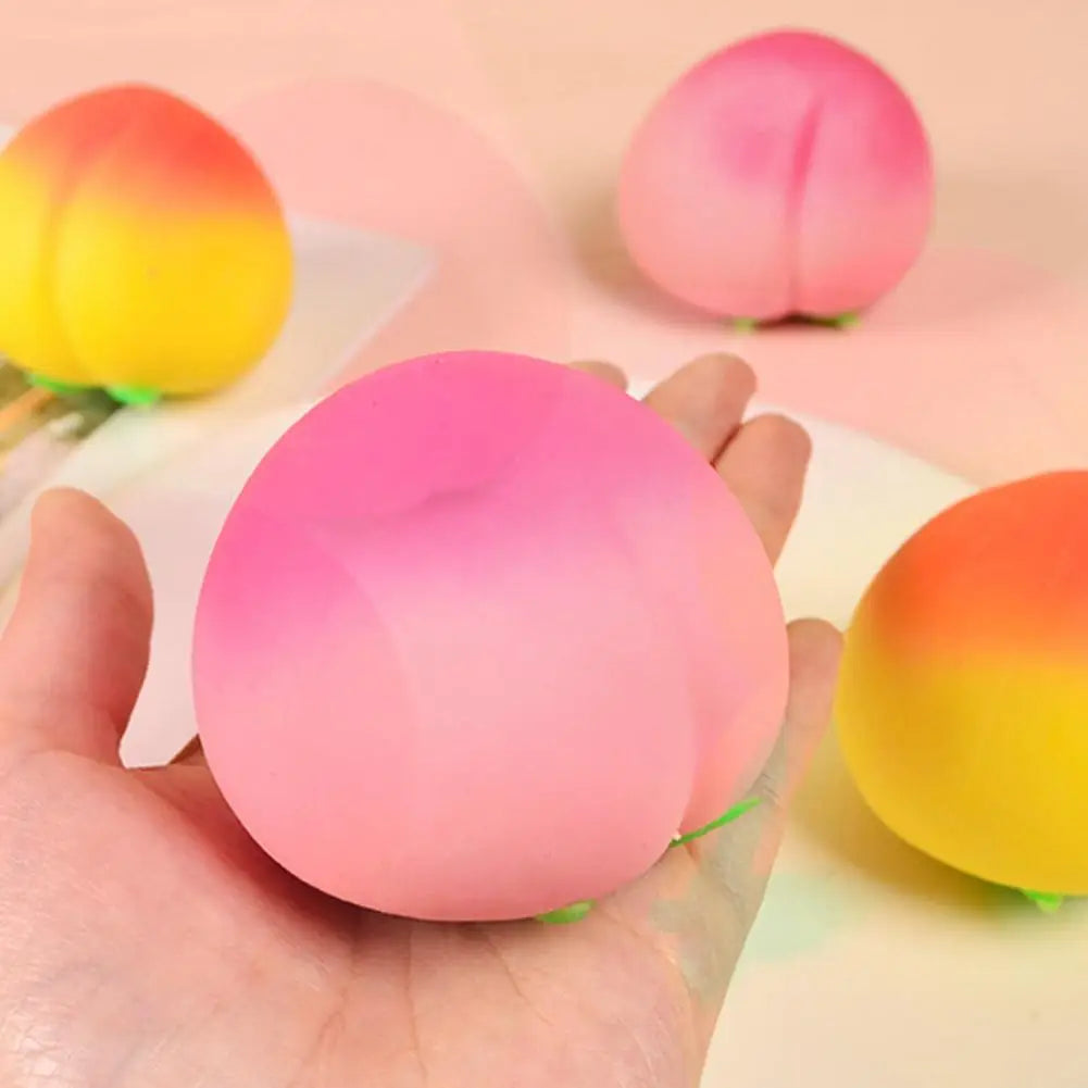 Pink Peach Stress Reliever Toy for Stress Relief Peaceful Pleasures Health and Wellness