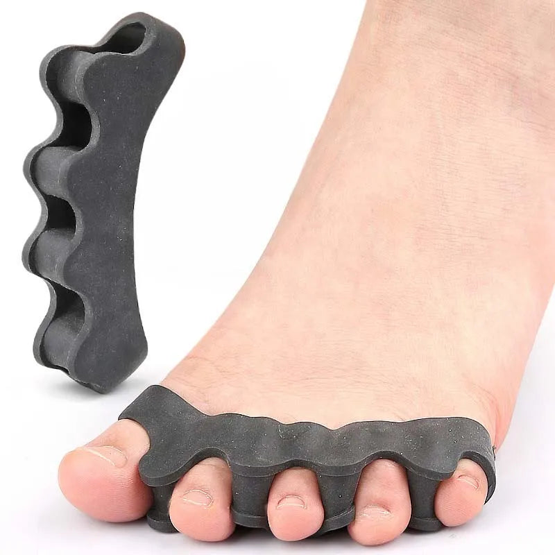One Pair Toe Separator Silicone Separation Five Holes Separation Clip Foot Finger Guard Valgus Toe Overlapping Toe Separator Peaceful Pleasures Health and Wellness