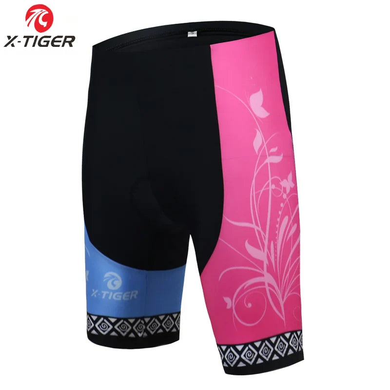 X-Tiger Women's MTB Cycling Shorts – 5D Padded Breathable Lycra