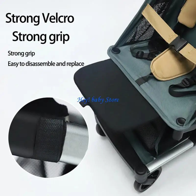 Adjustable Baby Stroller Footrest Leg Rest Panel & Secure Straps