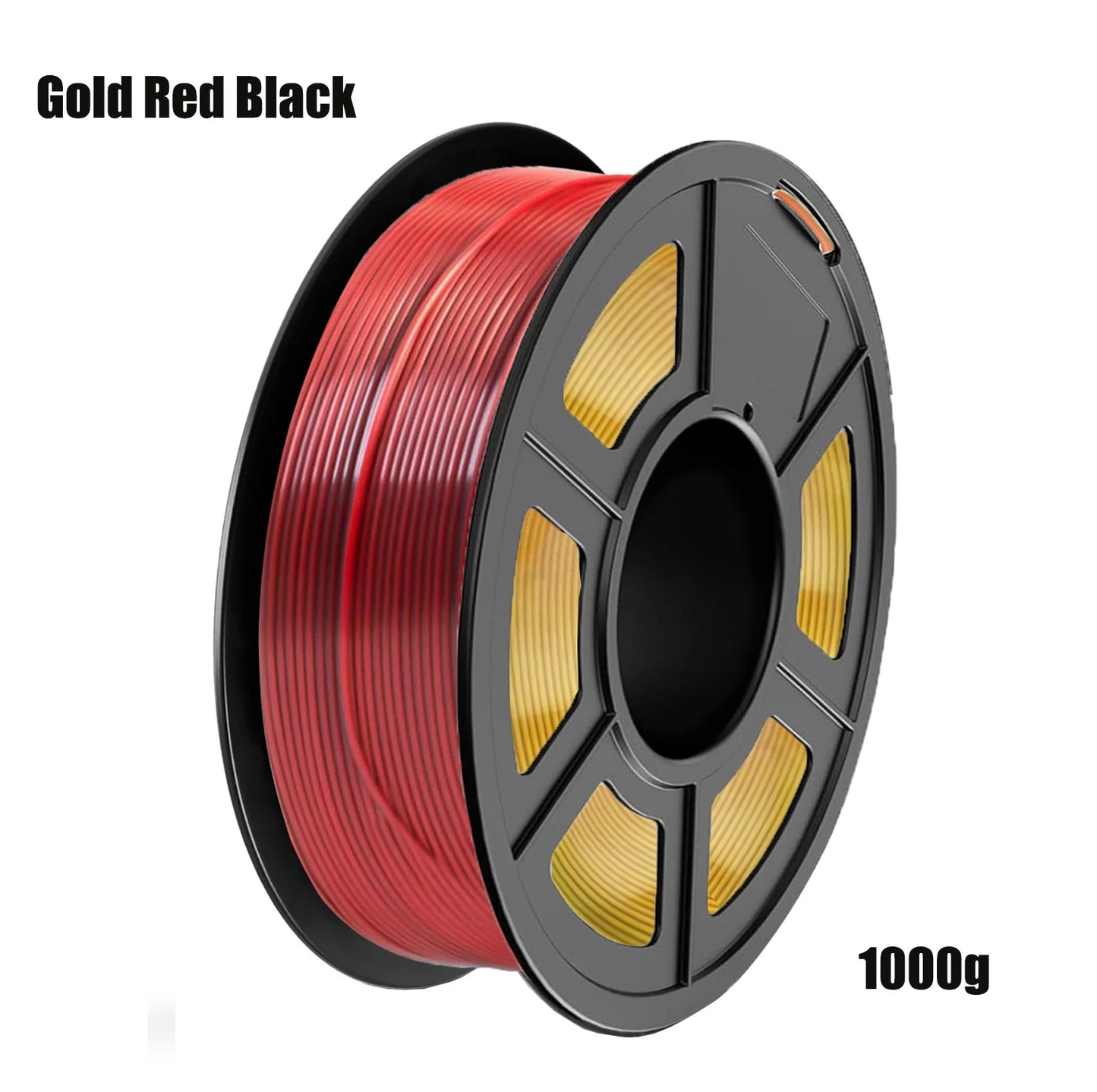 DINGSUN 4-Color Silk PLA+ Filament Bundle 1.75mm Shiny Finish