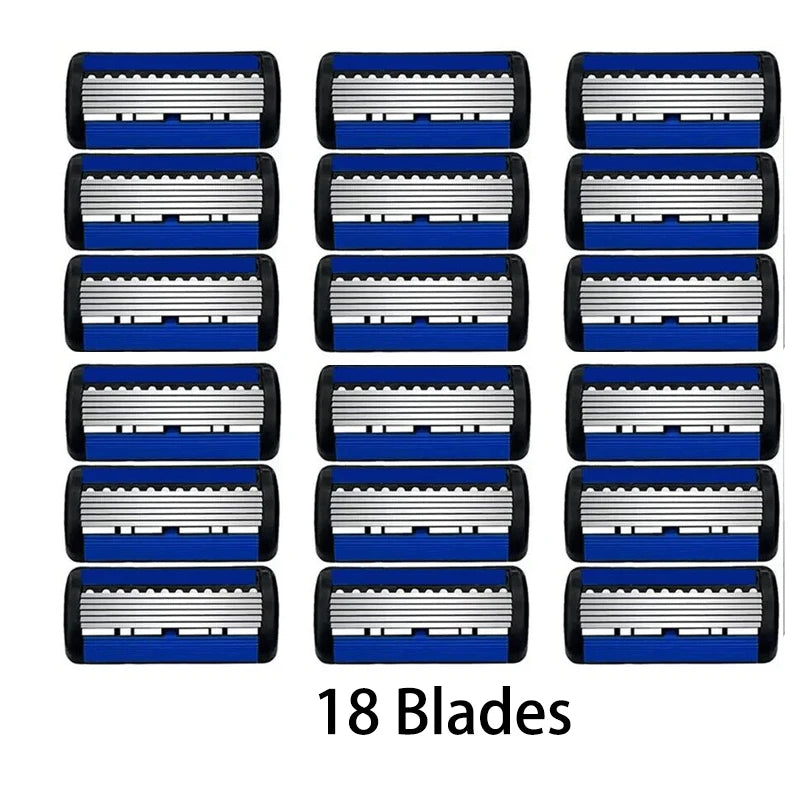 6-Layer Double Edge Safety Razor | Stainless Steel Manual Shaver
