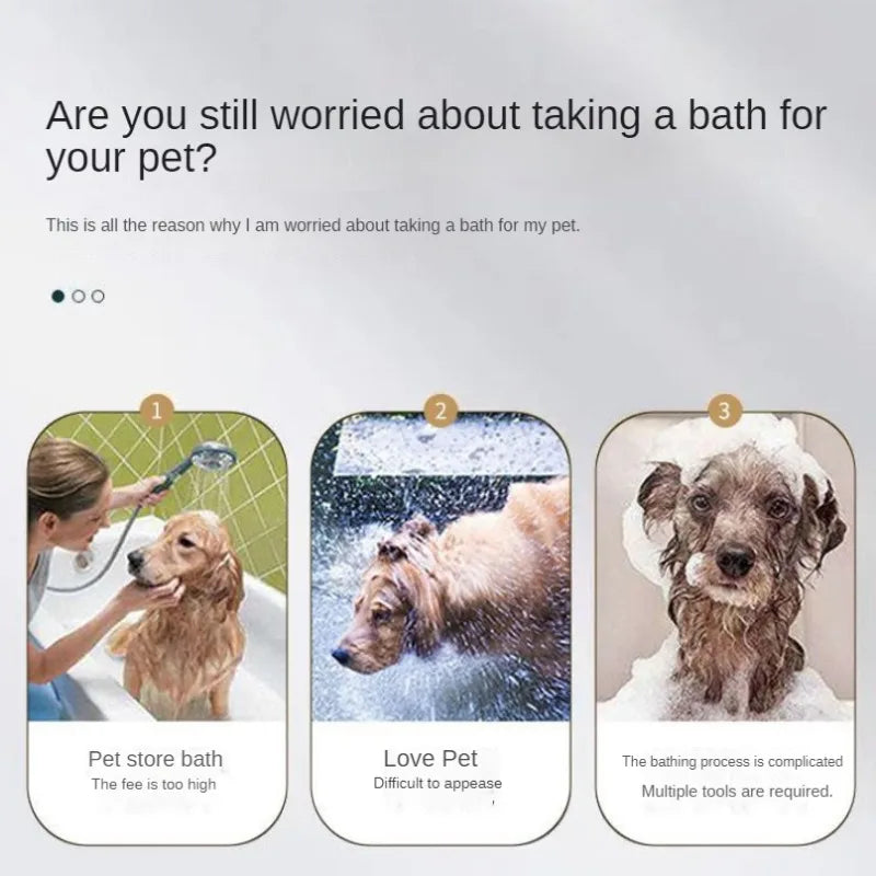 Pet & Kids Shower Head – Water-Saving, Lightweight ABS Nozzle