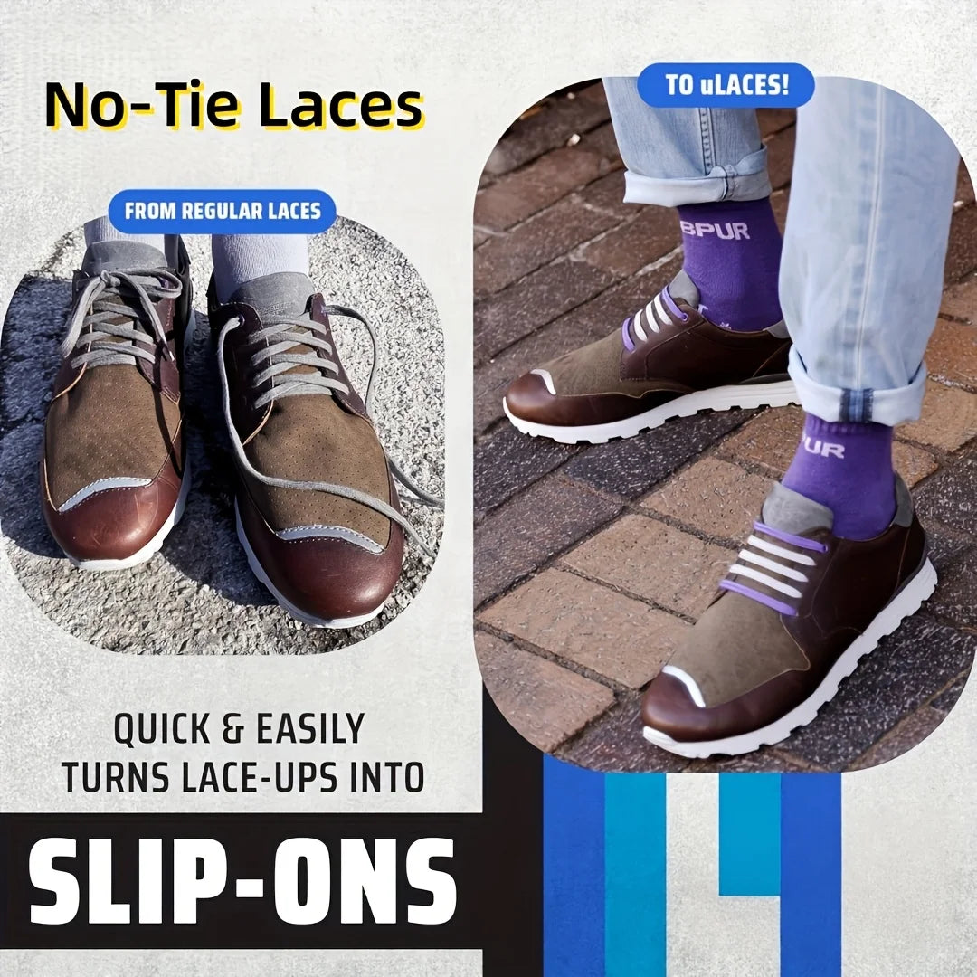 Elastic Flat Non Tied Shoelace Buckle Simple Lazy Shoelaces Sports