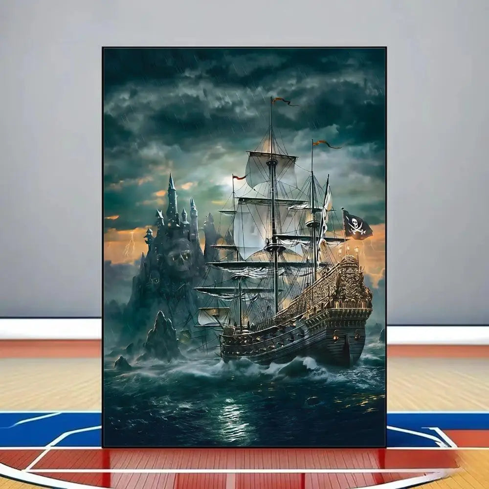 Pirates of the Caribbean Black Pearl Canvas Poster | Wall Art
