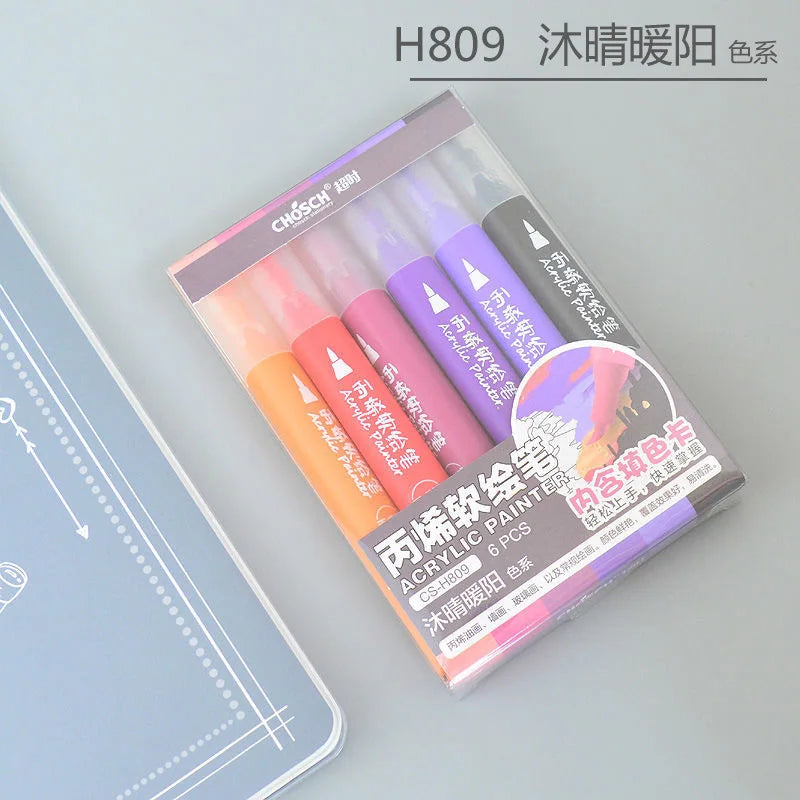Soft Tip Acrylic Painting Pen DIY Student Art Hand Animation Design