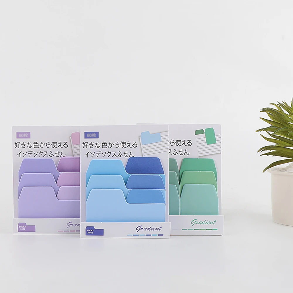 Colorful Gradient Index Stickers Creative Multi-color Office Account