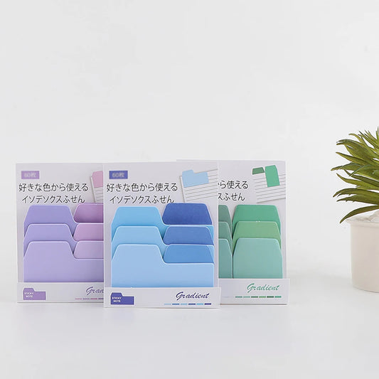 Colorful Gradient Index Stickers Creative Multi-color Office Account Peaceful Pleasures Health and Wellness