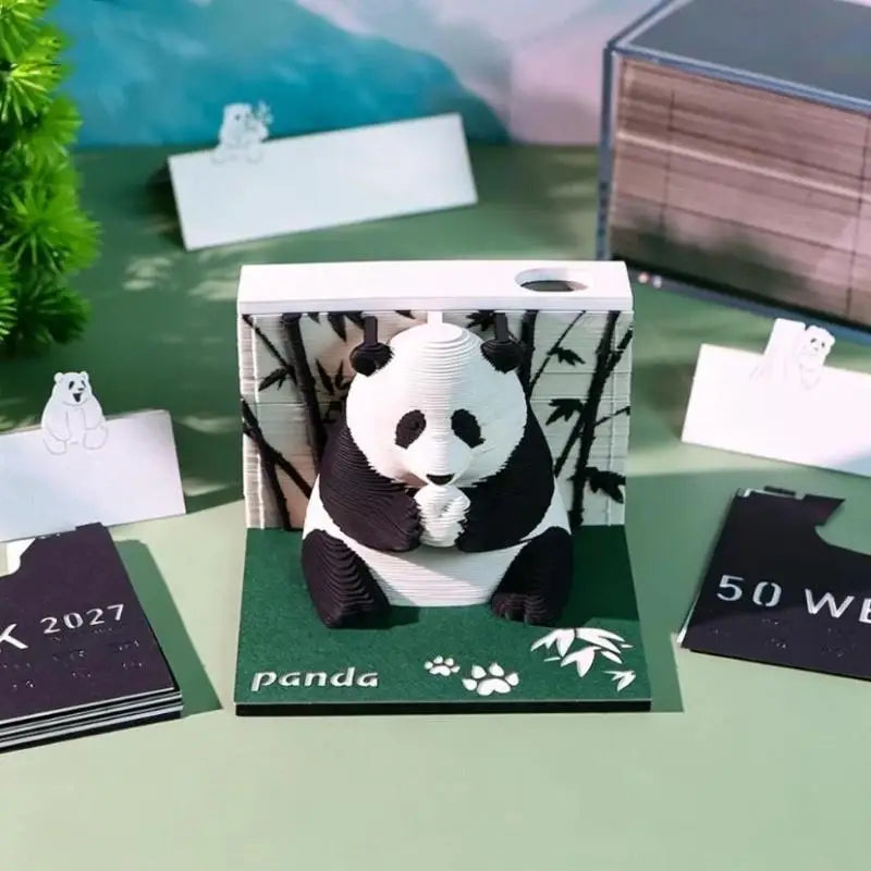 Sophisticated 2027 Desk Calendar Tear-away 3D Paper Design for Stylish Organizers Peaceful Pleasures Health and Wellness