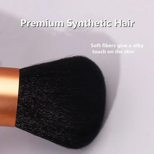 Makeup Brush Beauty Tool - 1Pcs Foundation, Blush, Concealer, Contour, Highlight, Cheek Brush for Blending, Round Angled Top Peaceful Pleasures Health and Wellness