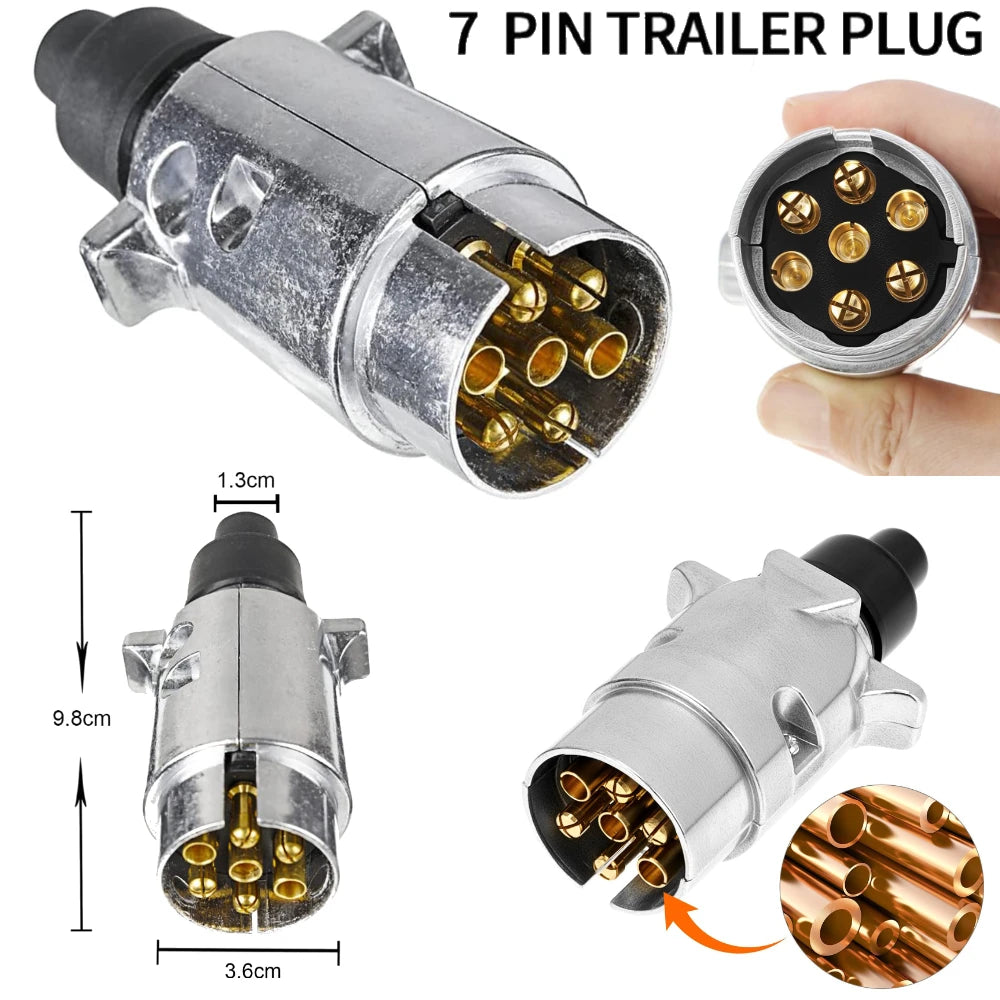 13 Pin to 7 Pin 12V Trailer Plug Adapter | Waterproof Connector