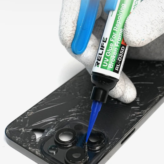 RL-035D Repair Broken Frame UV Glue Fast and Efficient Curing Without Whitening Strong Viscosity Repair Middle Frame Tool Peaceful Pleasures Health and Wellness