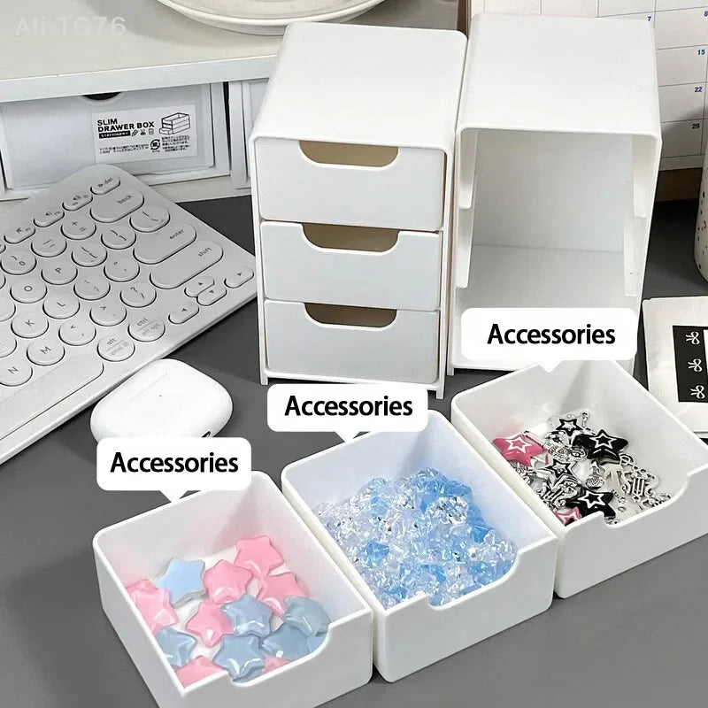 3-Tier Cosmetic Organizer with Drawers | Countertop Storage Box