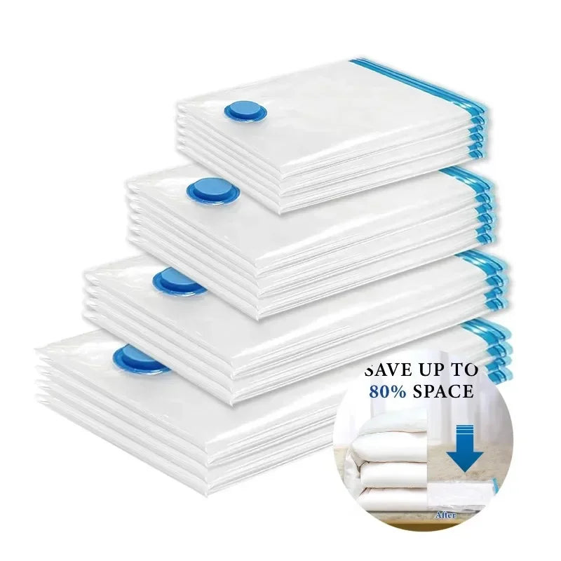 Vacuum Storage Bags for Clothes, Comforters & Bedding | 5 Sizes