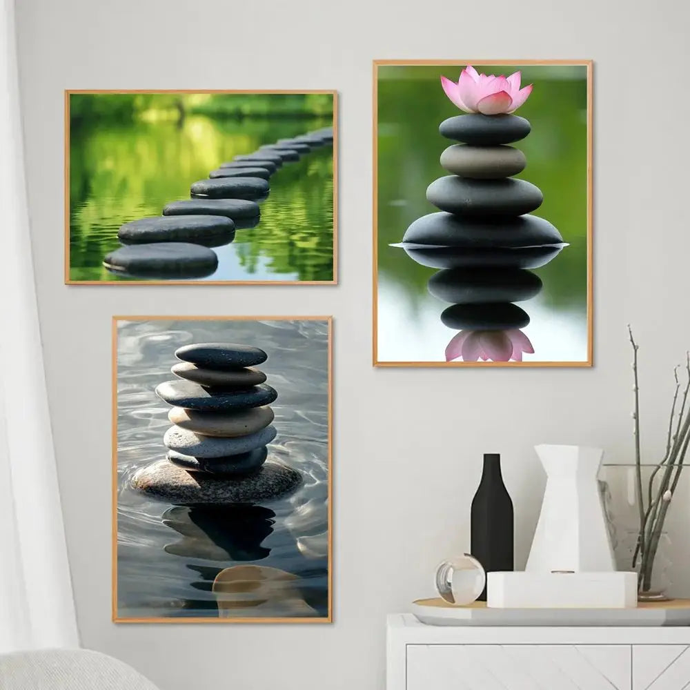 Bamboo Forest Flowers Scenery Canvas Wall Art | Home Décor