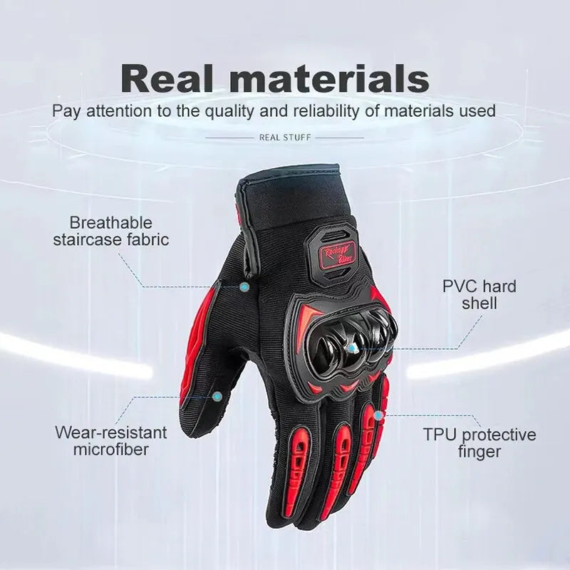 Full Finger Motorcycle Gloves – Waterproof, Windproof, All-Season