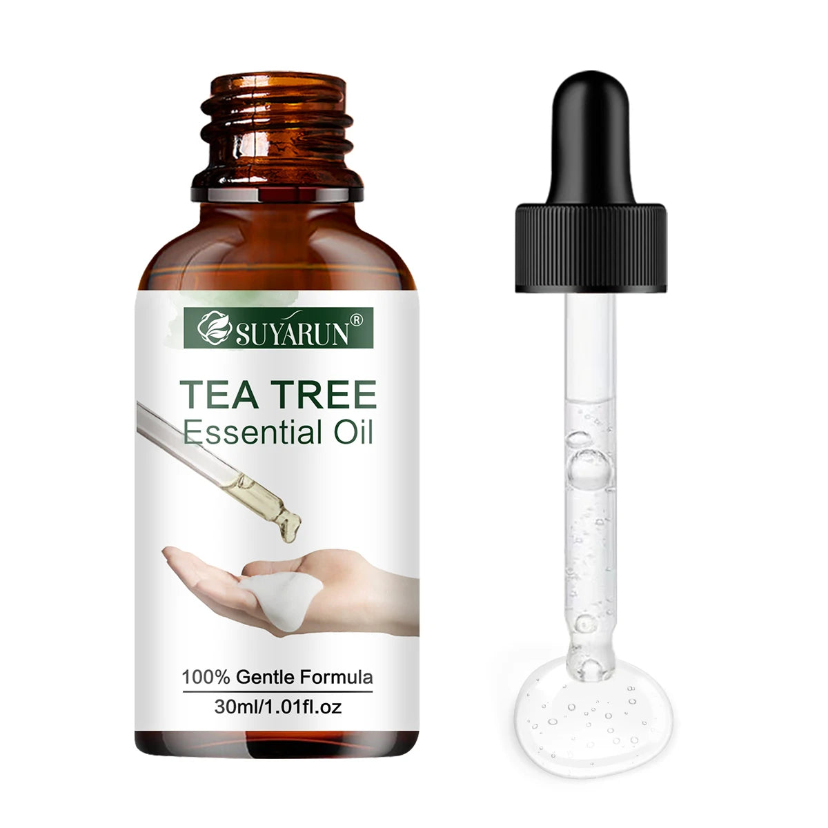 SUYARUN Tea Tree Oil Serum - Natural Moisturizing & Soothing Face Care for Clear, Hydrated Skin. Peaceful Pleasures Health and Wellness 30ml