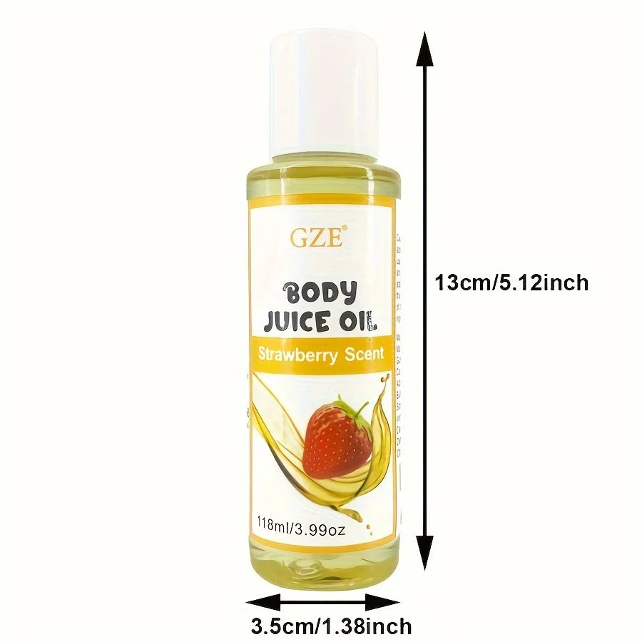 GZE Strawberry Body Juice Oil – Moisturizing Body Oil for Women