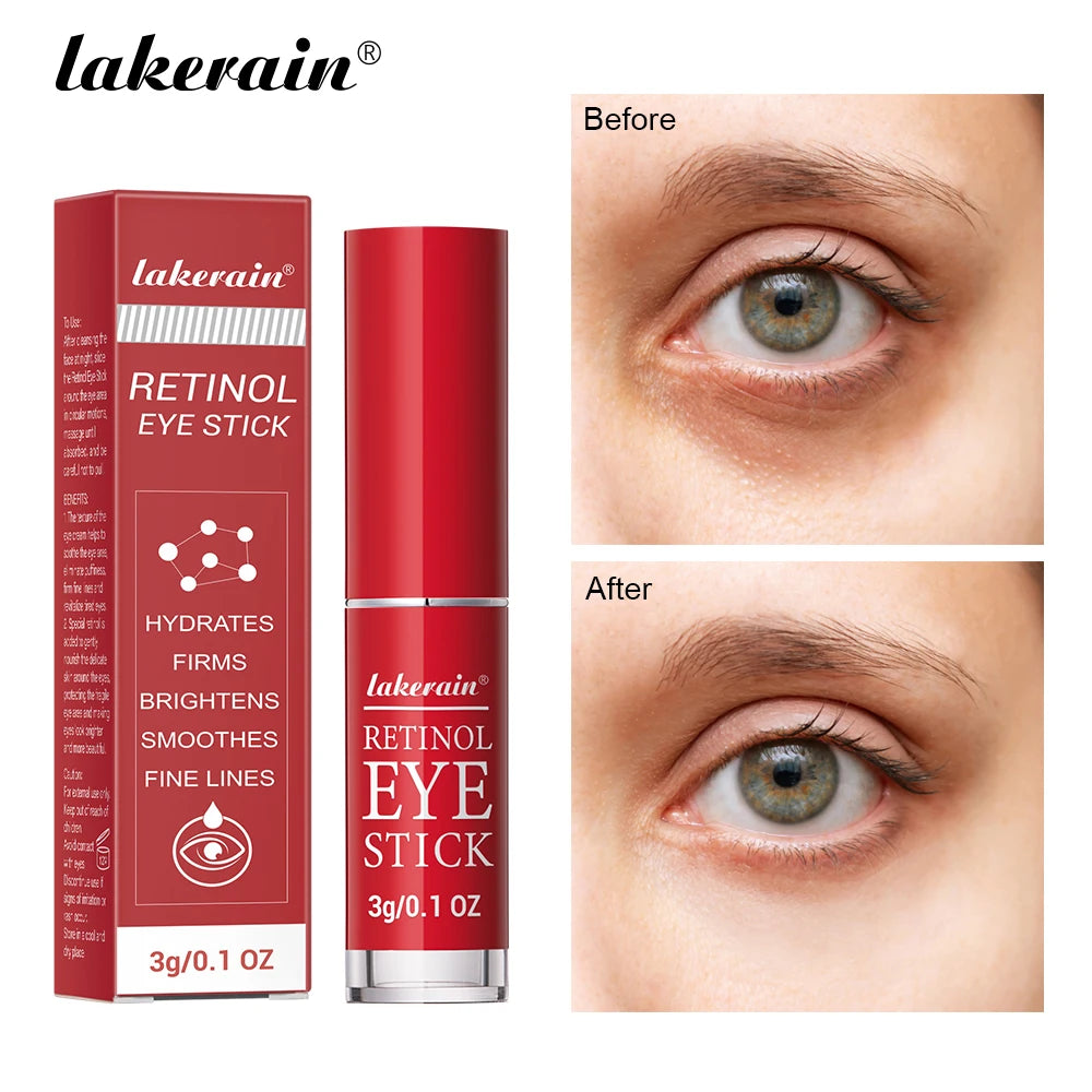 Lakerain Retinol Eye Cream Stick Moisturizing, firming Removing Eye Bags Lightening Lines And Smoothing Dark Circles Eye Cream Peaceful Pleasures Health and Wellness Default Title