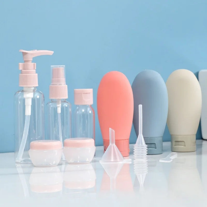 11-Piece Refillable Travel Bottles Set – TSA-Approved Mini Containers