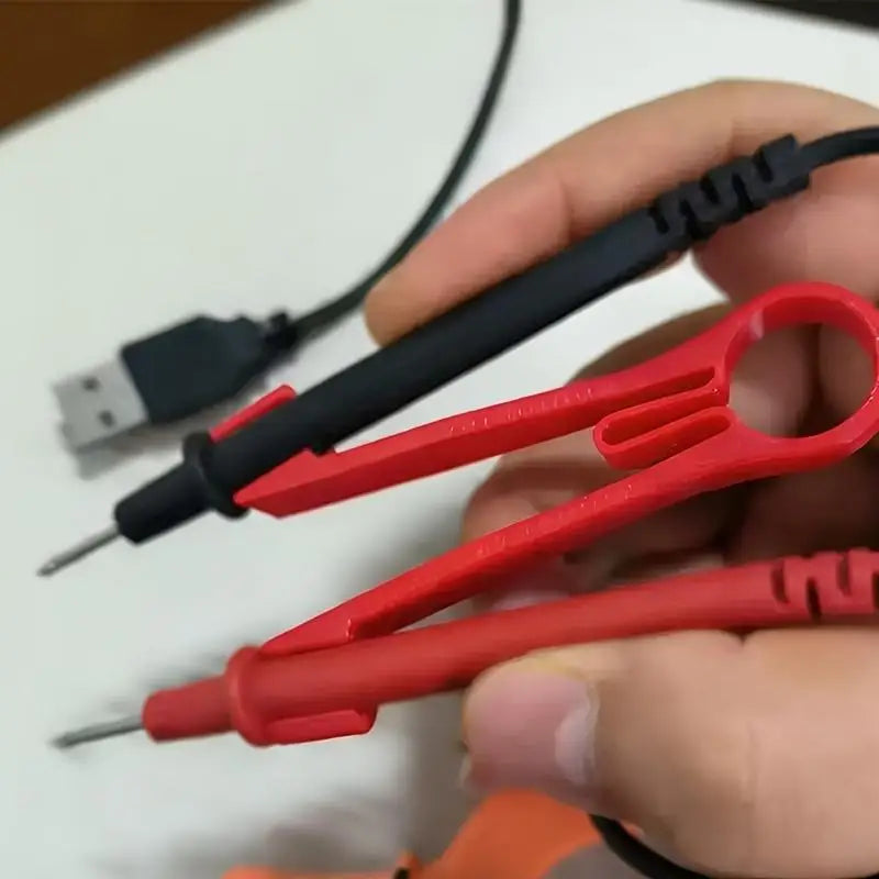 2Pcs 3D Printed Multimeter Probe Holder Universal Test Lead Clip Stand for Electronic Testing Multimeter Accessory Peaceful Pleasures Health and Wellness