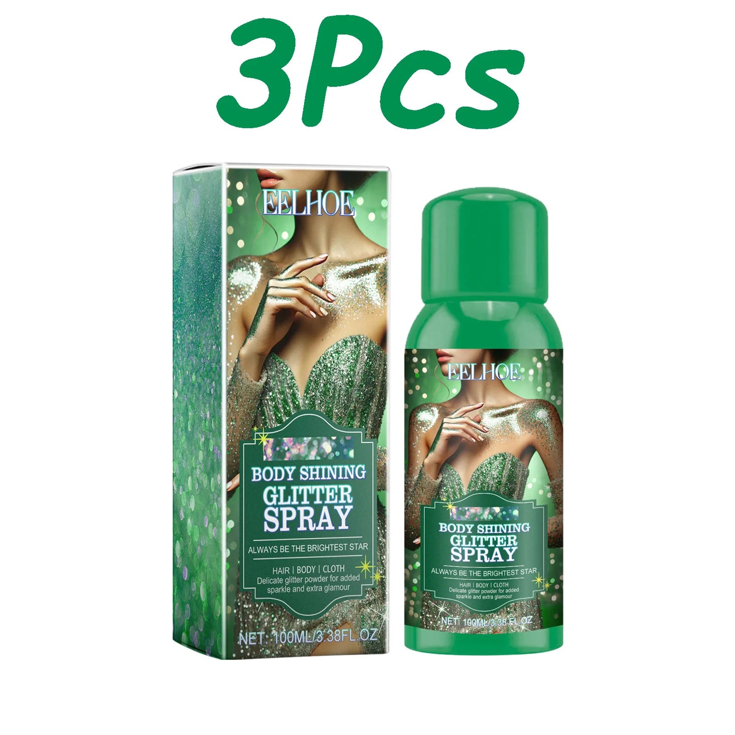 Glitter Highlighter Spray – Hair, Body & Clothes | 100ml