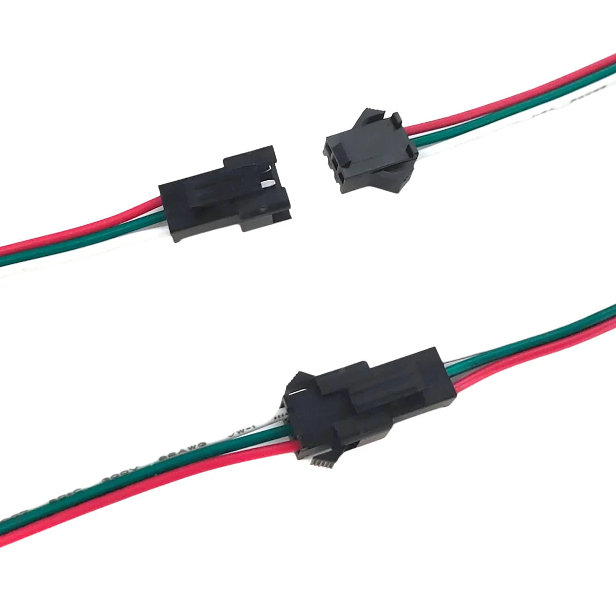 5-50 Pairs JST SM 3 Pin Connectors 15cm 22AWG Wire Female/Male LED Connector for WS2812B WS2811 WS2812 CCT LED Strip Light Peaceful Pleasures Health and Wellness