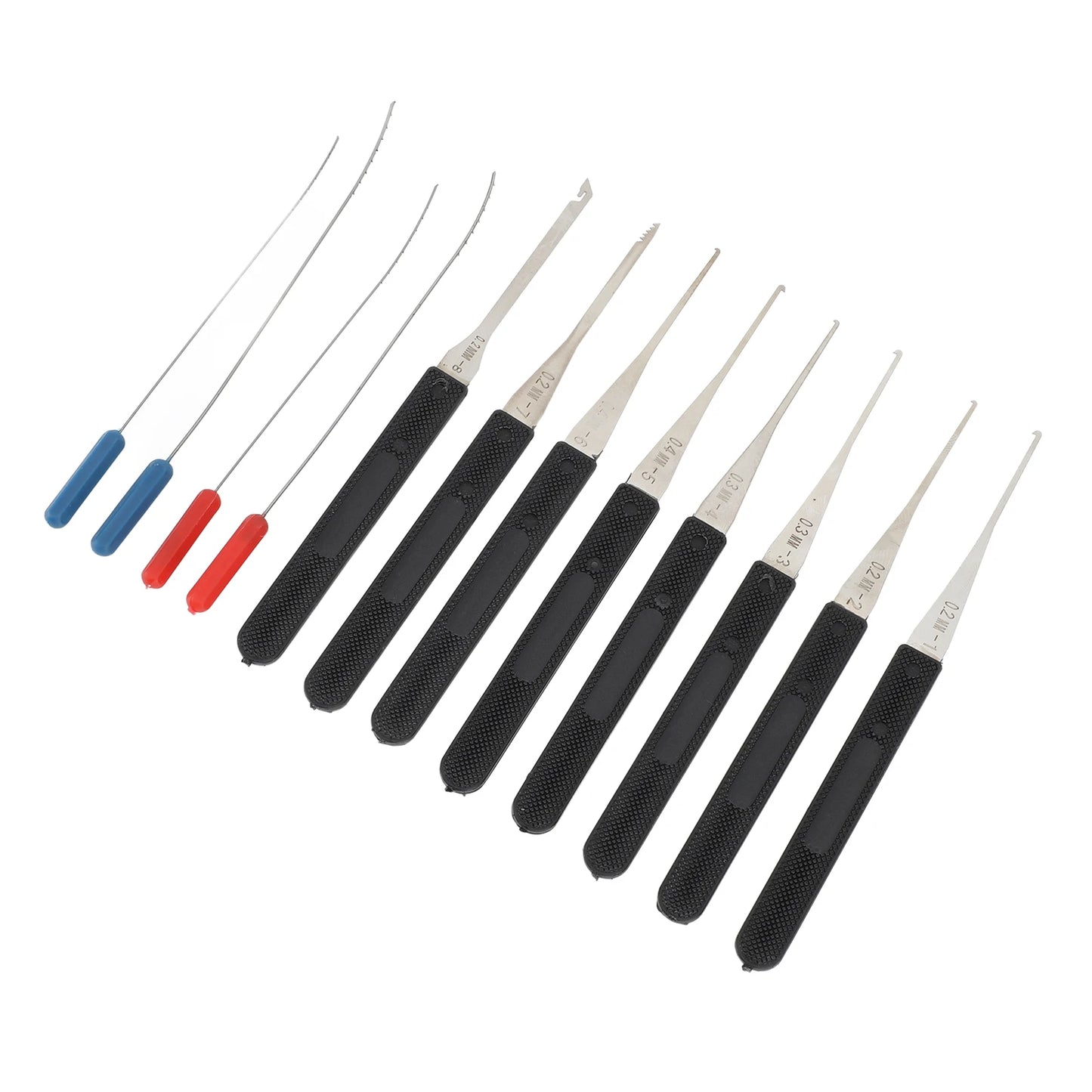 12PCS Lock Pick Set Locksmith Supplies Broken Key Auto Extractor Remove Hooks Stainless Steel DIY Hand Tools Hardware Peaceful Pleasures Health and Wellness