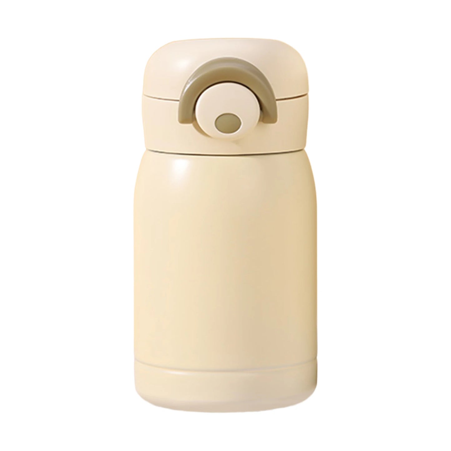 Portable Stainless Steel Water Bottle Lightweight Material Drinking Water Bottles Suitable for Thanksgiving Christmas Peaceful Pleasures Health and Wellness 220ml Creamy white