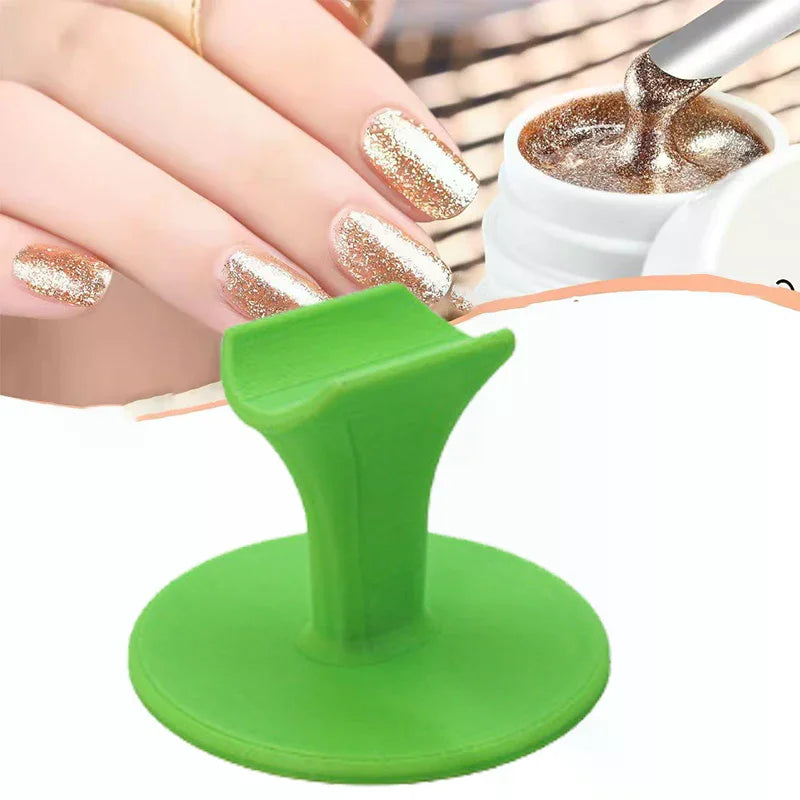1PCS Portable Plastic Manicure Finger Support Stand Nail Art Locator Professional Finger Fixing Tool for Salon & Home Use Peaceful Pleasures Health and Wellness