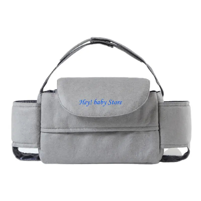 Baby Stroller Caddy Organizer | Insulated Cup Holder & Pockets