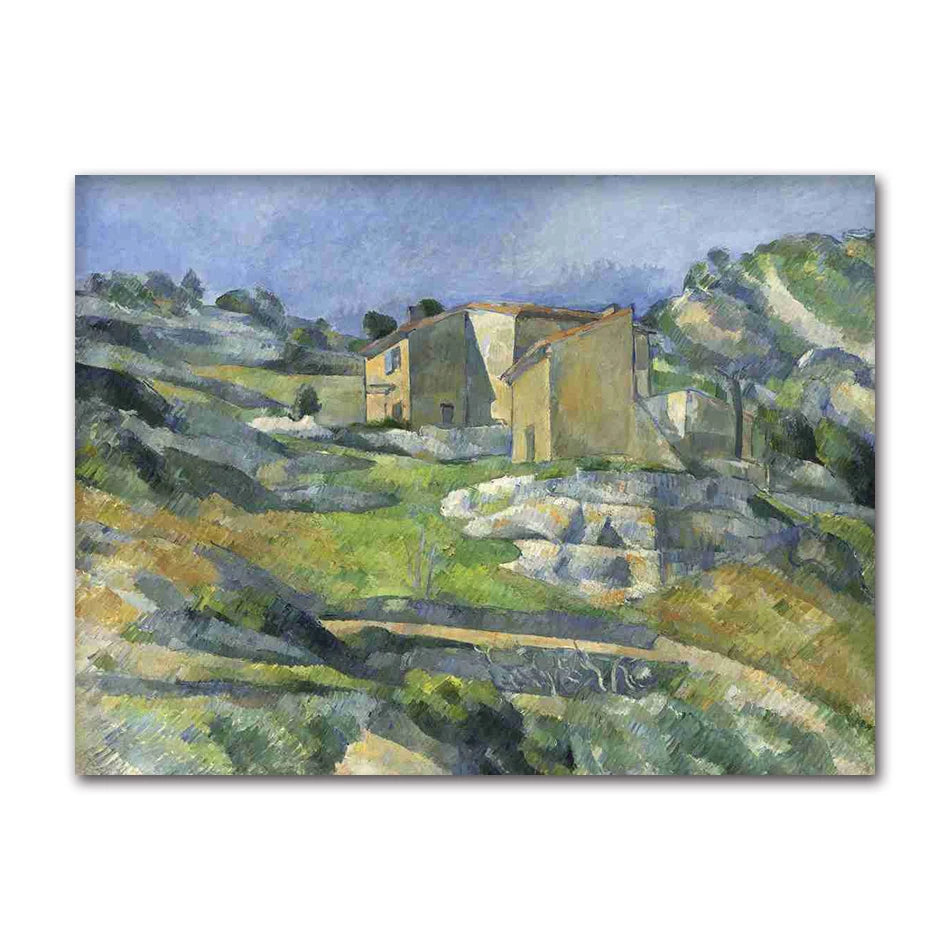 Vintage Paul Cezanne Garden Still Life Terracotta Pots 1890s Art Posters Canvas Painting Wall Prints Picture for Room Home Decor Peaceful Pleasures Health and Wellness 61326-01 20x30cm