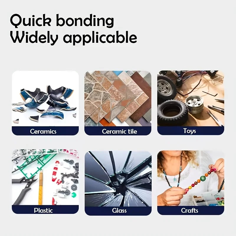 5Sec Super Glue Strong Bond for Shoes/Glass/Metal/Wood/Plastic,Ceramic Quick Dry Industrial Strength Instant Adhesive Peaceful Pleasures Health and Wellness