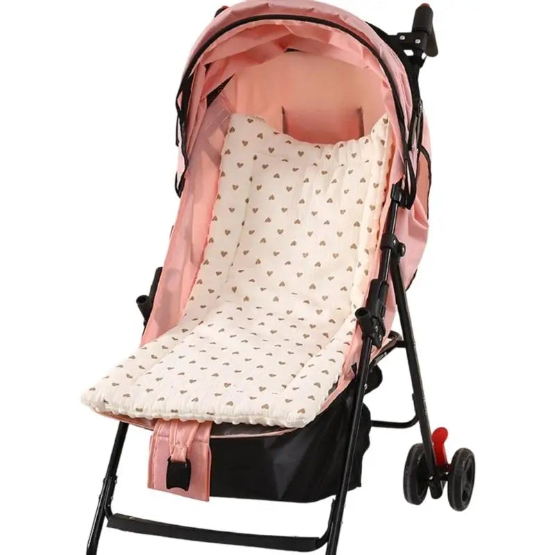 Breathable Cotton Baby Stroller Seat Cushion & Car Liner Pad