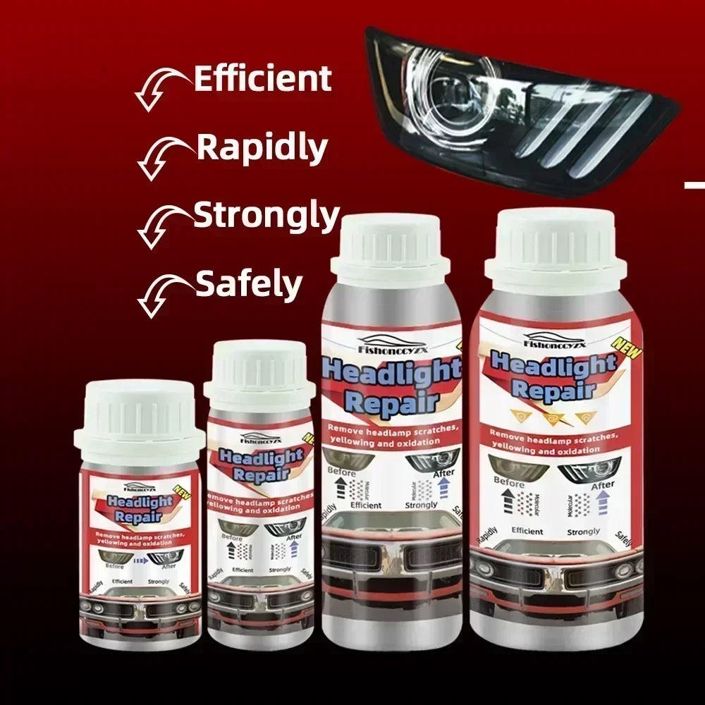 800ml Headlights Liquid Polymer Headlight Chemical Polish Repair Fluid Refurbishment Scratch Repair Polishing Headlights Kit Peaceful Pleasures Health and Wellness